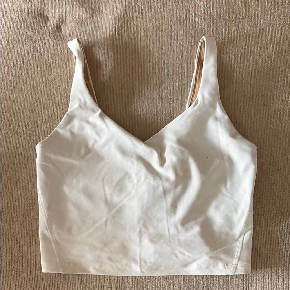 White Sleeveless Crop Top
